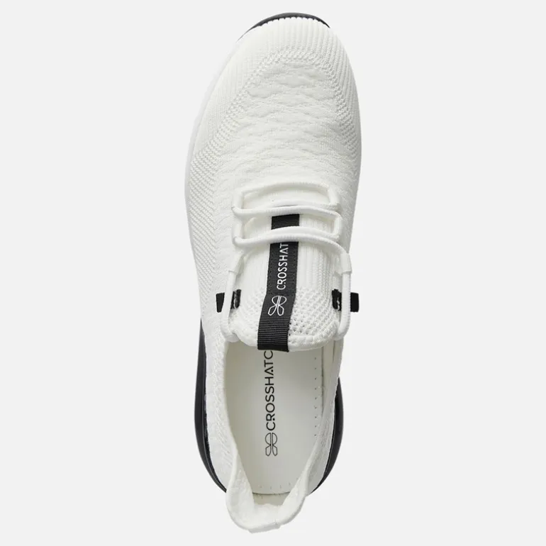 Crosshatch Herren Smitlay Sneaker Weiß/Schwarz