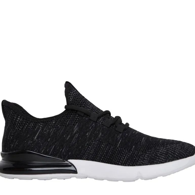 Crosshatch Herren Smitlay Sneaker Schwarz