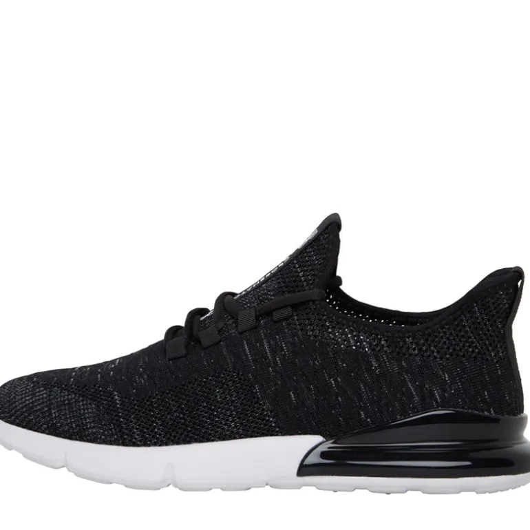 Crosshatch Herren Smitlay Sneaker Schwarz
