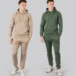 Crosshatch Herren Traymax Kapuzentop Khaki