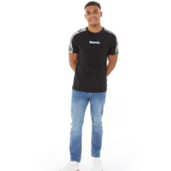 Crosshatch Herren Winsbury Bootcut Jeans Stonewash