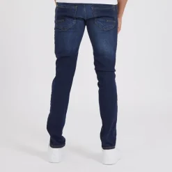 Crosshatch Jeans Herren Buraca Slim Fit Dunkelwaschung
