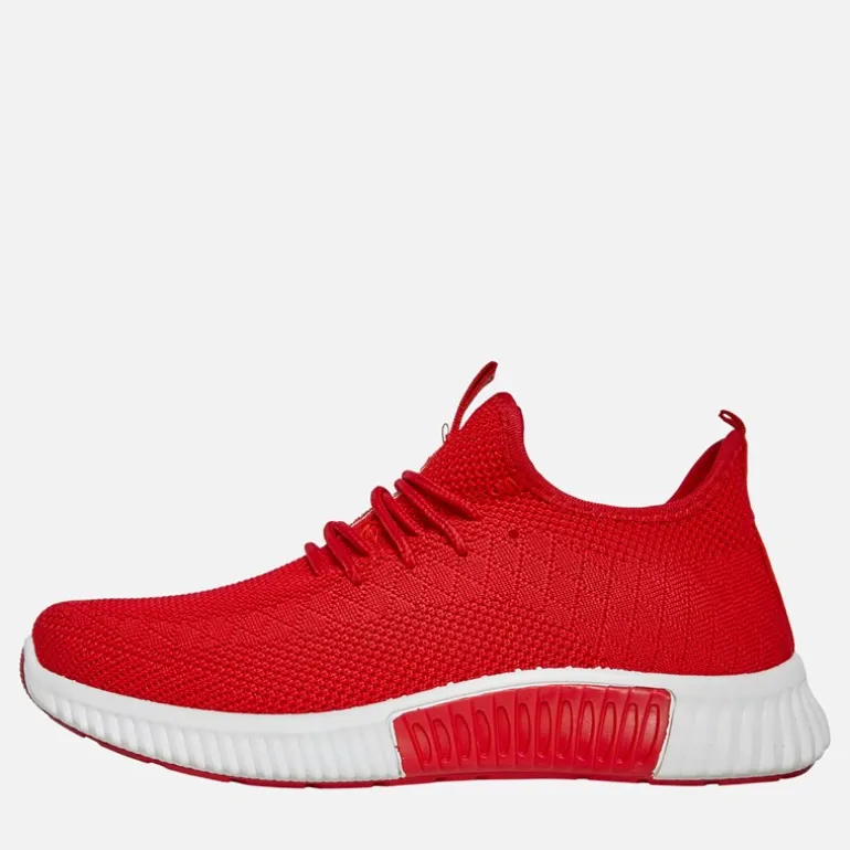 Crosshatch Jungen Rideout Sneaker Rot