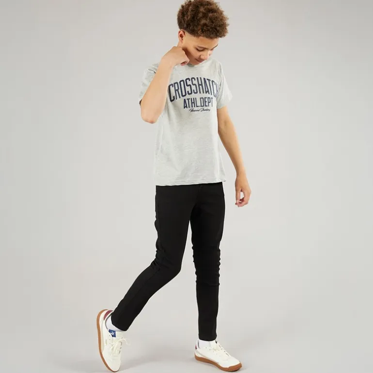 Crosshatch Junge Schlanke Jeans Schwarz