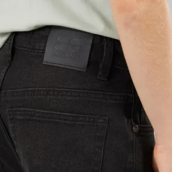 Crosshatch Junge Straight Jeans Schwarz Gewaschen
