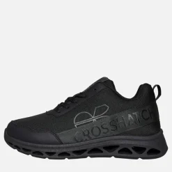 Crosshatch Junior Junge Jesmond Turnschuhe Black Mono