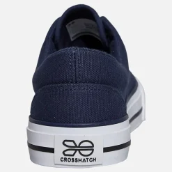 Crosshatch Junior Junge Skywalk Canvas Pumps Navy