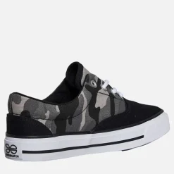 Crosshatch Junior Junge Skywalk Canvas Pumps Black Camo