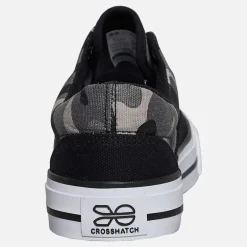Crosshatch Junior Junge Skywalk Canvas Pumps Black Camo