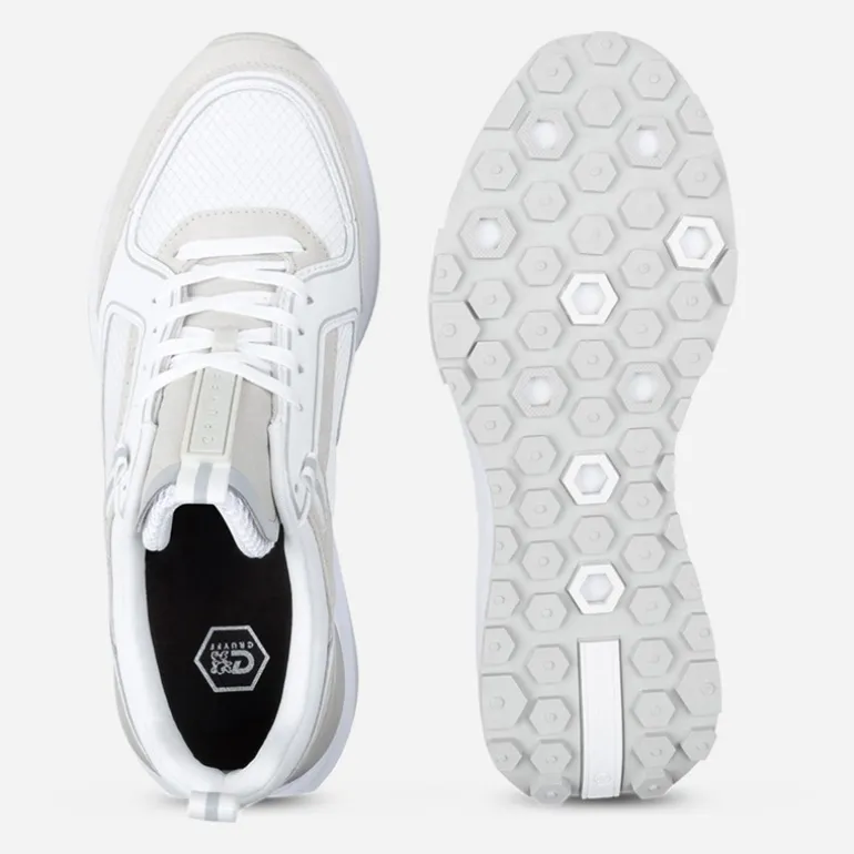 Cruyff Herren Rayado Sneaker Weiß/Grau
