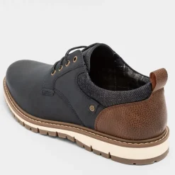 Deakins Herren Cambridge Schuhe Marine/Braun