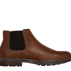 Deakins Herren Eastside Brogue Chelsea Boots Braun