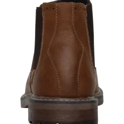 Deakins Herren Eastside Brogue Chelsea Boots Braun