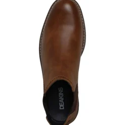 Deakins Herren Eastside Brogue Chelsea Boots Braun