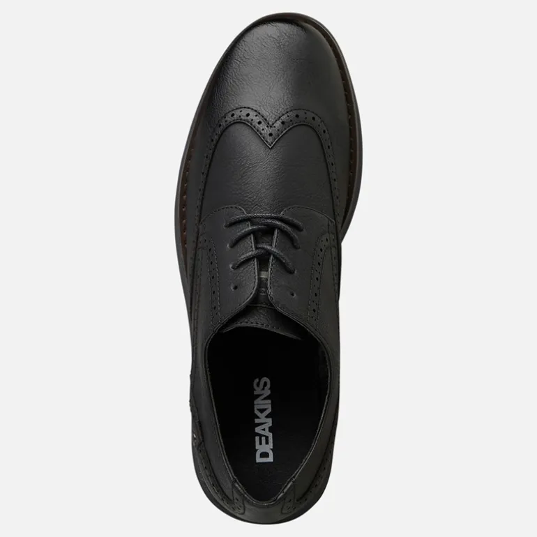 Deakins Herren Karl Schnürschuhe Schwarz/Charcoal