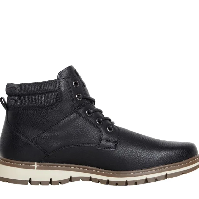 Deakins Herren Oxford Schuhe Schwarz