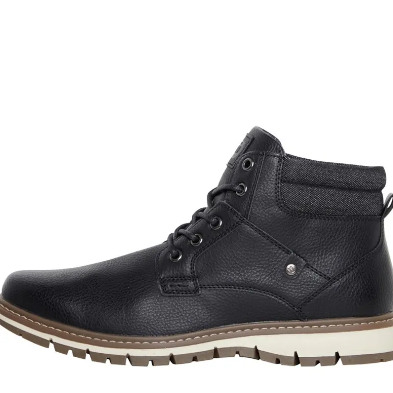 Deakins Herren Oxford Schuhe Schwarz