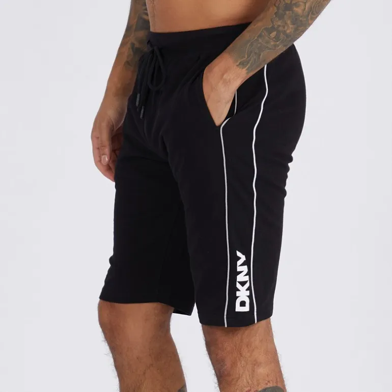DKNY Herren Cavaliers Jersey Shorts Schwarz