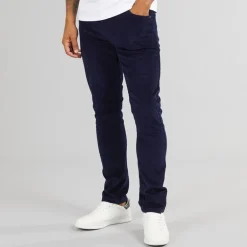 Duck and Cover Herren Cordsome Hose Marineblau