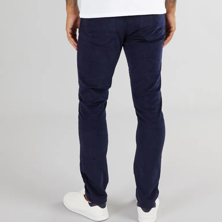 Duck and Cover Herren Cordsome Hose Marineblau
