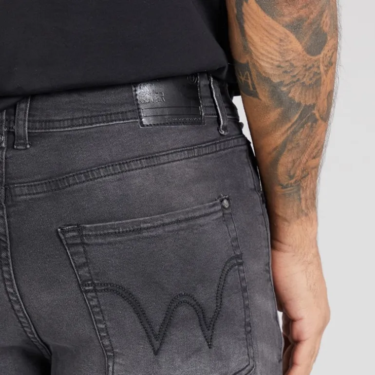 Duck and Cover Herren Hydras Jeans mit geradem Bein Schwarz