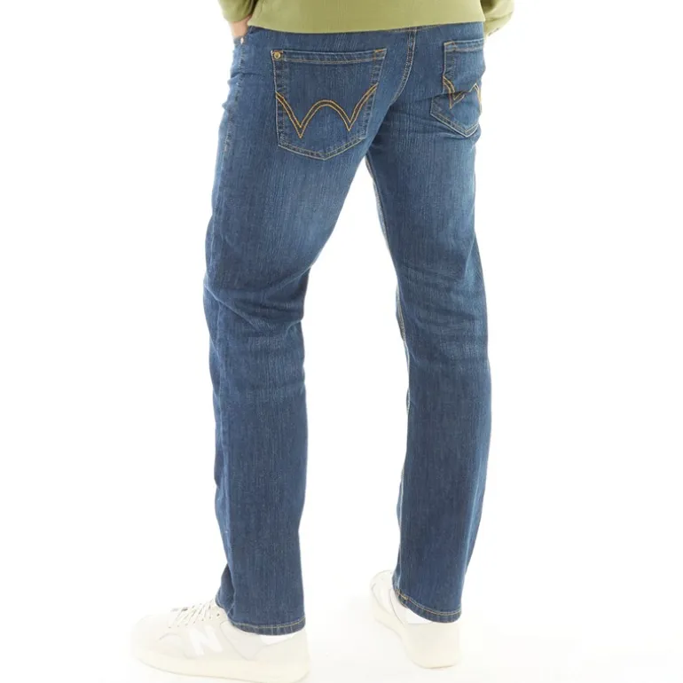 Duck and Cover Herren Hydras Jeans mit geradem Bein Blau