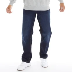 Duck and Cover Herren Rushawn Jeans mit lockerer Passform Dunkelblau