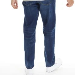 Duck and Cover Herren Rushawn Jeans mit lockerer Passform Mittelblau