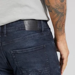 Duck And Cover Jeans Herren Maylead Slim Fit Blau Schwarz