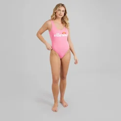 Ellesse Damen Danica Logo Badeanzug Rosa