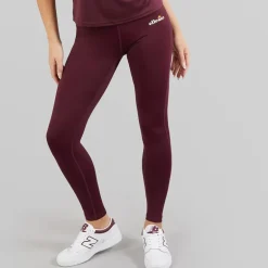 Ellesse Damen Deana Hohe Taille Enge Hosen Leggings Dark Purple