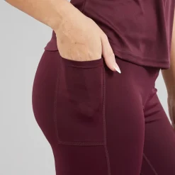 Ellesse Damen Deana Hohe Taille Enge Hosen Leggings Dark Purple