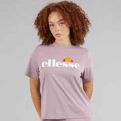 Ellesse Damen Stauf Logo T Shirt Light Purple
