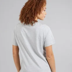 Ellesse Damen Stauf Logo T Shirt Light Grey Marl