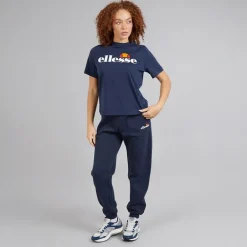 Ellesse Damen Stauf Logo T Shirt Navy