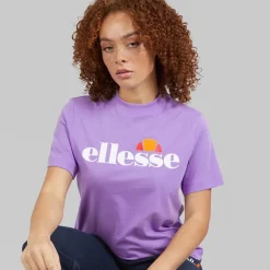 Ellesse Damen Stauf Logo T Shirt Lila