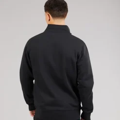 Ellesse Herren Benevento 1/4 Zip Sweatshirt Schwarz