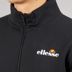 Ellesse Herren Benevento 1/4 Zip Sweatshirt Schwarz