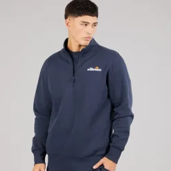 Ellesse Herren Benevento 1/4 Zip Sweatshirt Navy