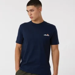 Ellesse Herren Benzina Heritage Rücken Logo T-Shirt Dunkelblau