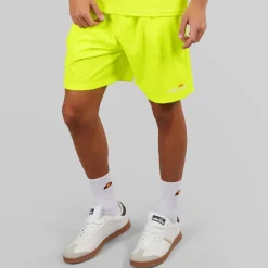 Ellesse Herren Beveth 7 Zoll Laufshorts Neon Yellow