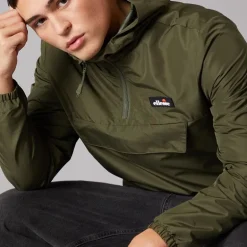 Ellesse Herren Callum Anorak Jacke Khaki