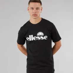 Ellesse Herren Cleffios Logo T Shirt Schwarz/Weiß