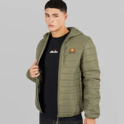 Ellesse Herren Corricella Gepolsterte Jacke Khaki