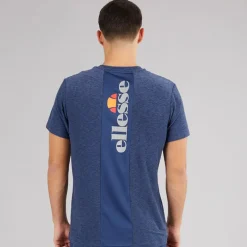 Ellesse Herren Dundalk Lauf Oberteil Navy Marl