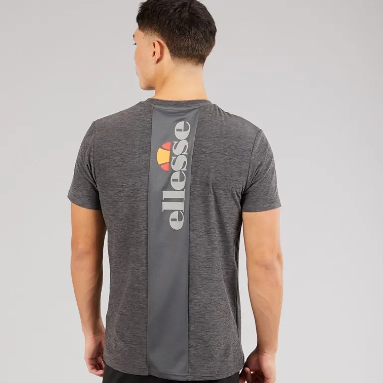 Ellesse Herren Dundalk Laufshirt Black Marl