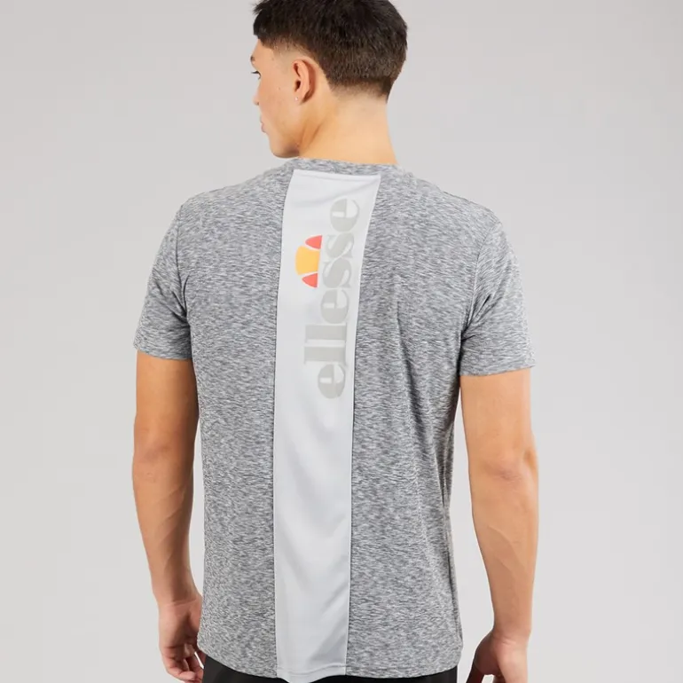 Ellesse Herren Dundalk Laufshirt Light Grey Marl