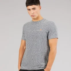 Ellesse Herren Dundalk Laufshirt Light Grey Marl