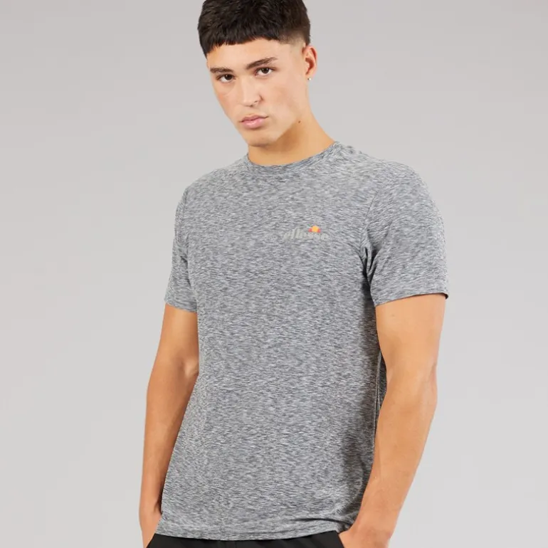 Ellesse Herren Dundalk Laufshirt Light Grey Marl