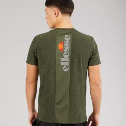 Ellesse Herren Dundalk Laufshirt Khaki Marl